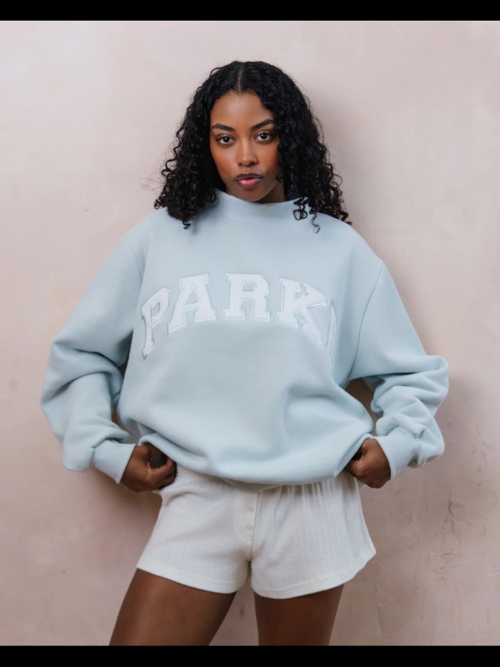 MAKE AN OFFER! SOLD OUT PARKE BRIDAL VARSITY MOCKNECK IN L/XL